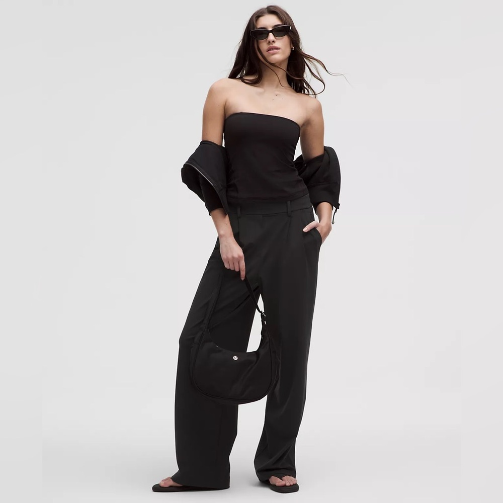 lululemon high rise day drift trouser in black